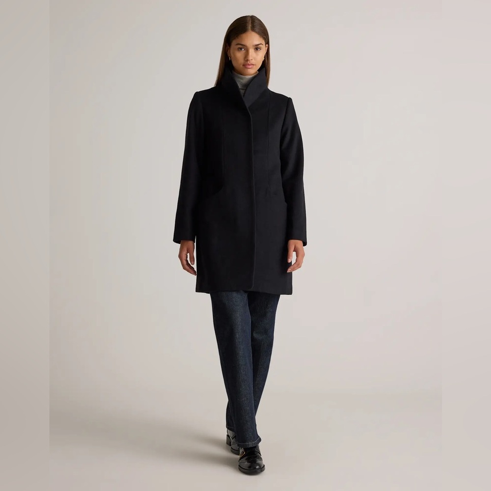 NWT Quince Black Wool Cashmere Cocoon Coat
NWT size small